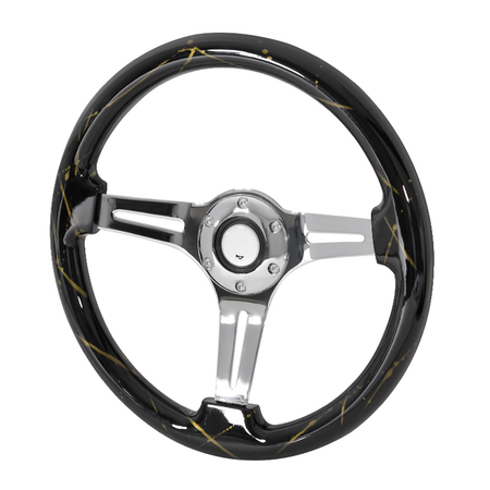 SPEC-D TUNING 350Mm Steering Wheel With Graphi SW-BK-GDP